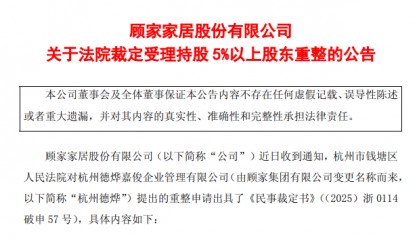 原顾家集团破产重整获受理：激进扩张的终局，还是理性重构的起点？