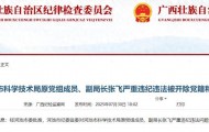 跑官要官、受贿数额巨大！河池市2名领导干部被“双开”！