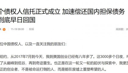 贾跃亭最新发声：加速偿还国内担保债务 争取早日回国