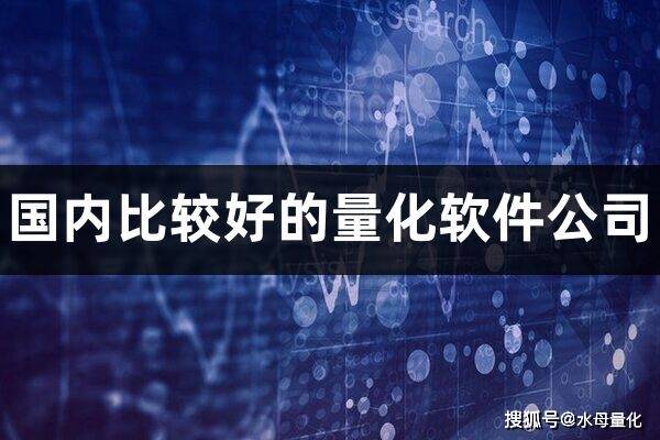 国内比较好的量化软件公司(个人怎么做量化交易)